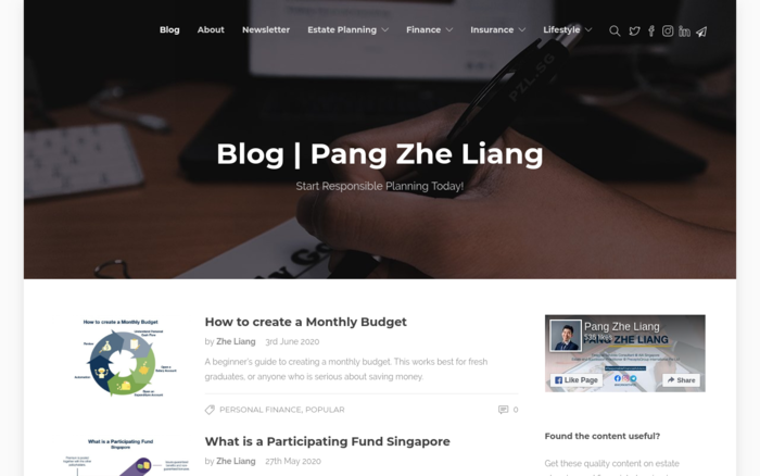 Blog | Pang Zhe Liang